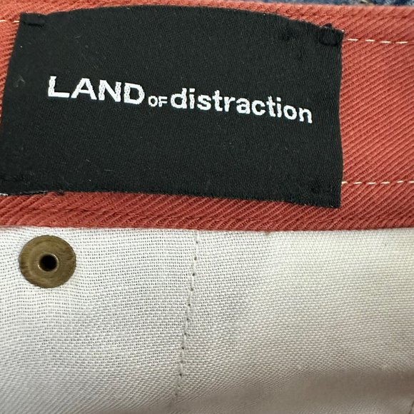 Land Of Distraction Rust Burnt Orange Shorts Sz 6 High Waist Leo - Picture 6 of 9